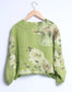 LINEN FLORAL PRINT JACKET - 10-16 - LIME