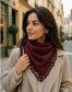 LACE TRIM TRIANGLE SCARF