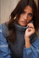 BUTTON ROLL NECK TABBARD - 10-16 - CHARCOAL GREY