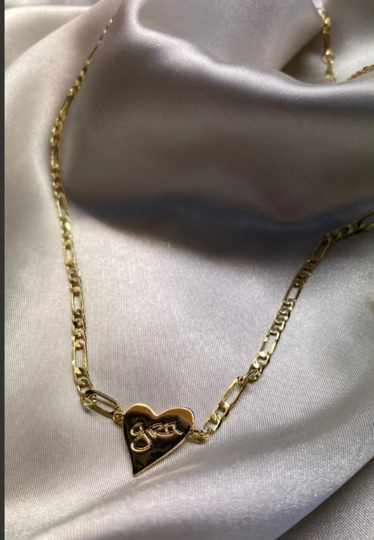 DKMV GRA MÓR HEART NECKLACE - 14CT GOLD PLATED