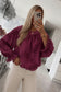 FLORAL EMBROIDERY BLOUSE - 8-12 - BURGUNDY