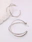 DOUBLE TWIST HOOP STUD - SILVER