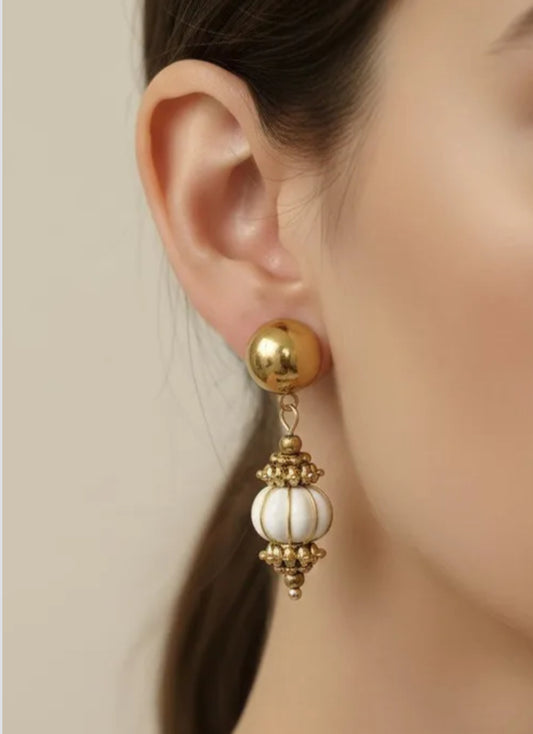 CERAMIC BEAD EARRINGS