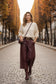 LEATHERETTE PALAZZO - 10-14 - BURGUNDY