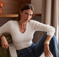 FRILL NECK KNIT - 8-10 - WHITE