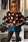 OVERSIZED SATIN TOP - 14-18 - CHOCOLATE