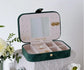 VELVET JEWELLERY BOX - GREEN