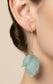 STATEMENT FLOWER EARRINGS- GREEN