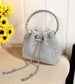 SILVER CRYSTAL OCCASION BAG