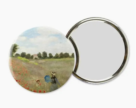 MONET POPPIES POCKET MIRROR