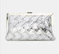 BRAIDED OCCASION BAG - SILVER