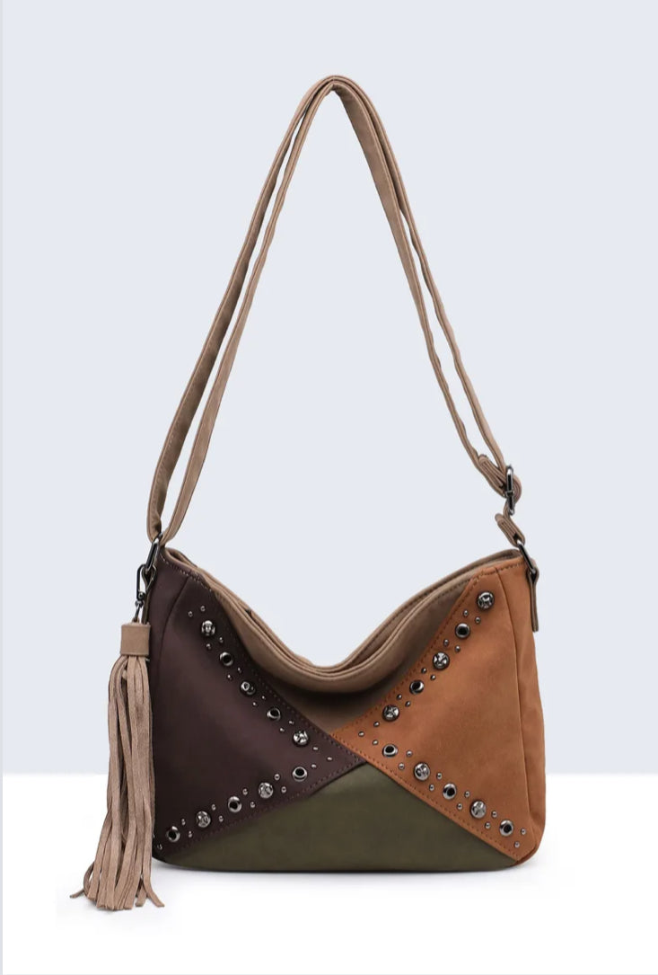 PATCH STUD CROSSBODY