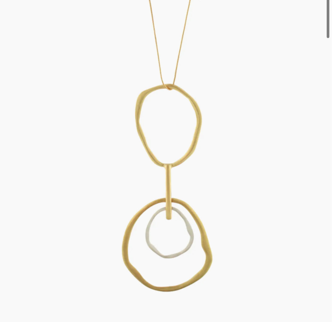 DNSK ADJUSTABLE CIRCLES NECKLACE