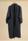 WOOL BLEND COAT - CHARCOAL - FREE SIZE