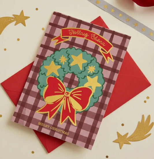 GOLD FOIL NOLLAIG SHONA CARD