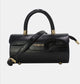 MINI PATENT HANDBAG - BLACK