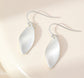 MATT SILVER LEAF EARRINGS