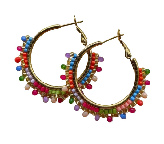 MULTI BEAD EARRINGS