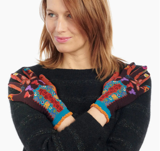 BAMBOO PRINTED GLOVES - MADE IN FRANCE