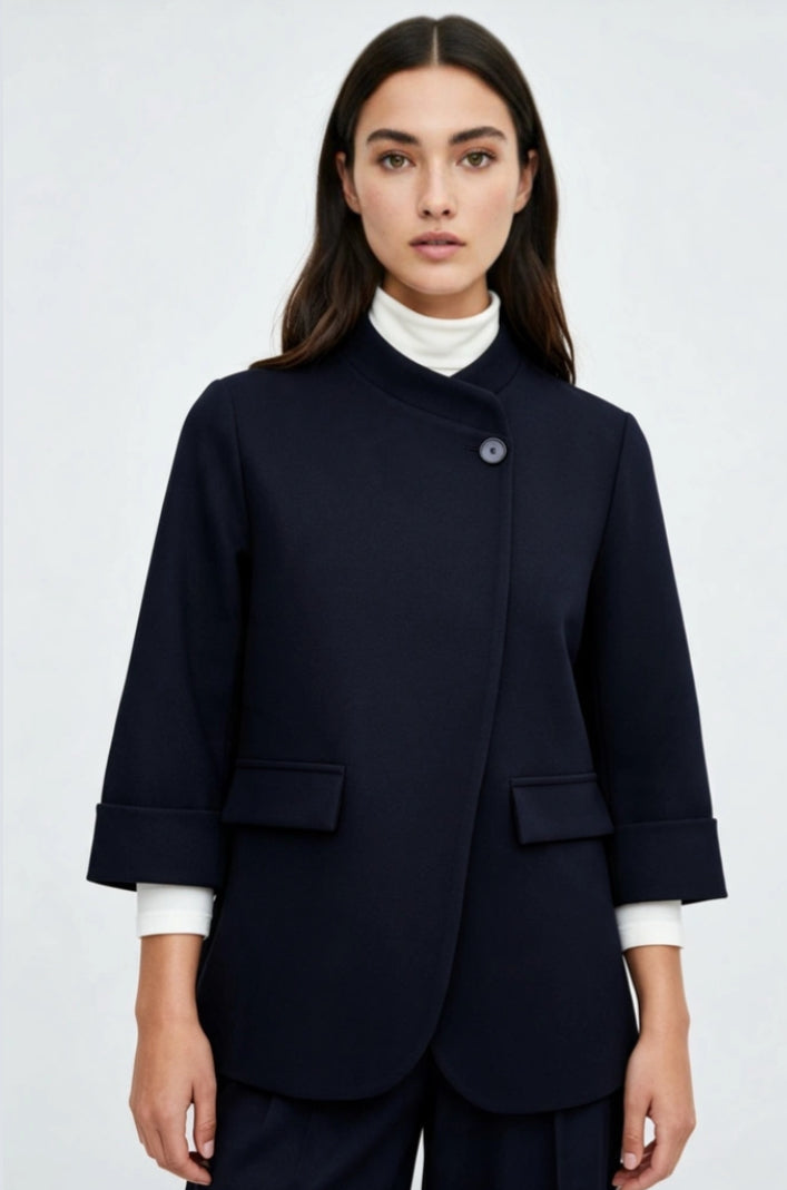 SIDE TIE JACKET - 10-16 - BLACK