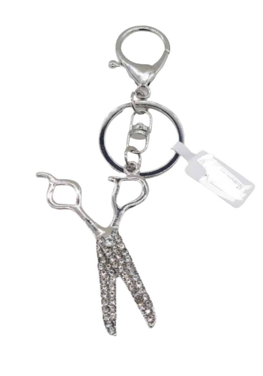 SCISSORS KEYRING - SILVER