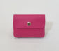 FUSCHIA LEATHER CARD WALLET