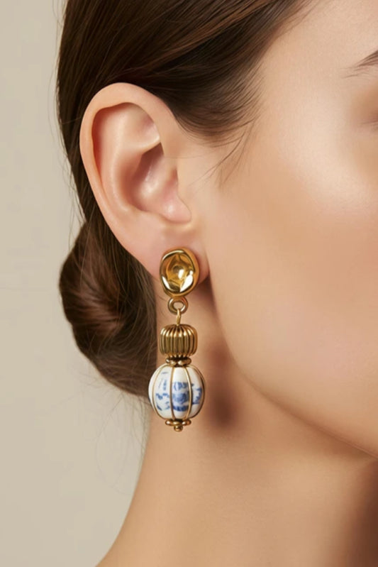 CERAMIC BEAD EARRINGS