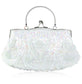 WHITE EMBROIDERED OCCASION BAG