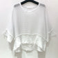 LINEN MESH TOP - 10-16 - WHITE