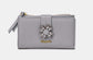 FLOWER WALLET - GREY