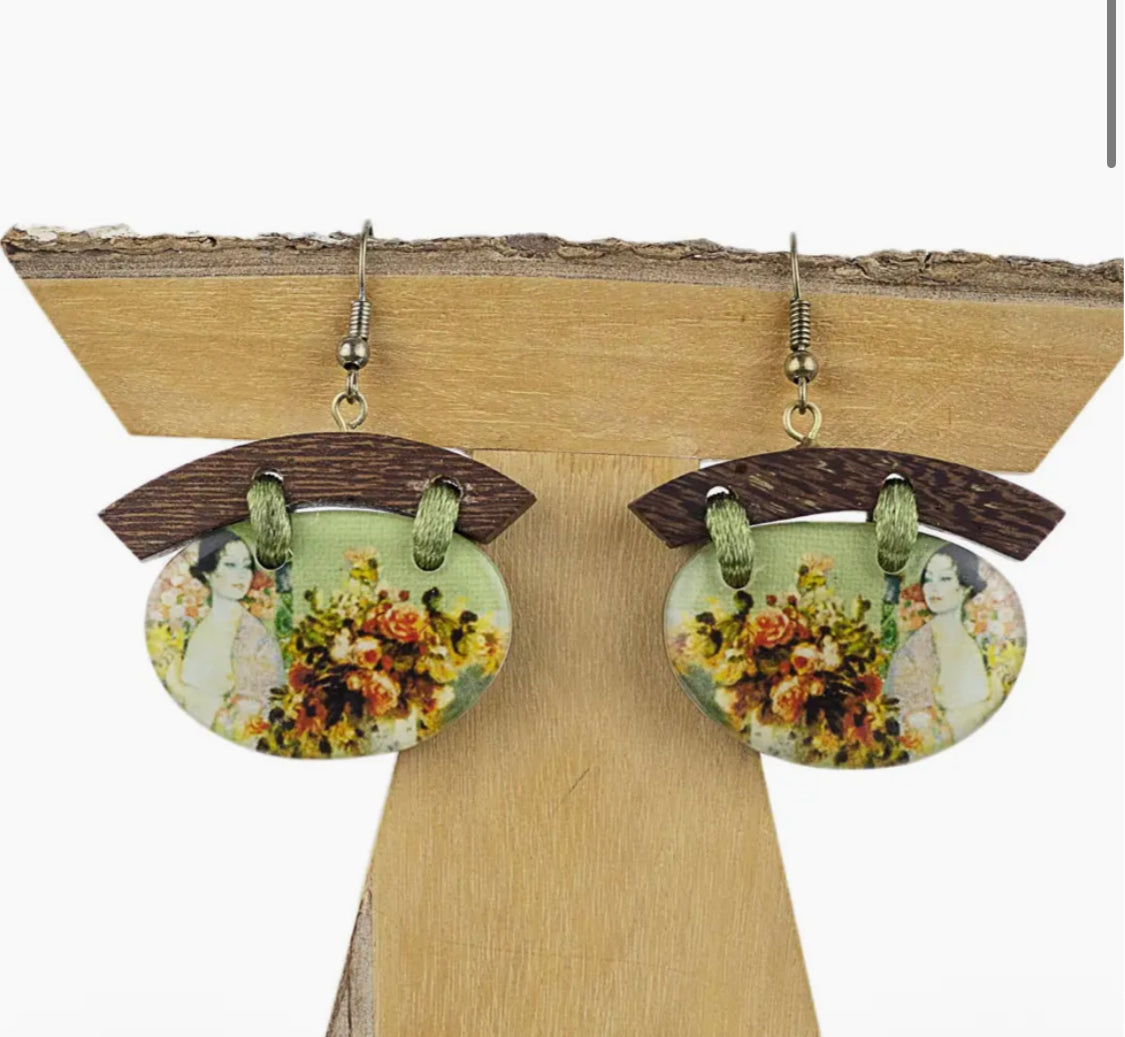DECOUPAGE EARRINGS