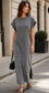 COTTON RHINESTONE DRESS - 10-14 - CHARCOAL