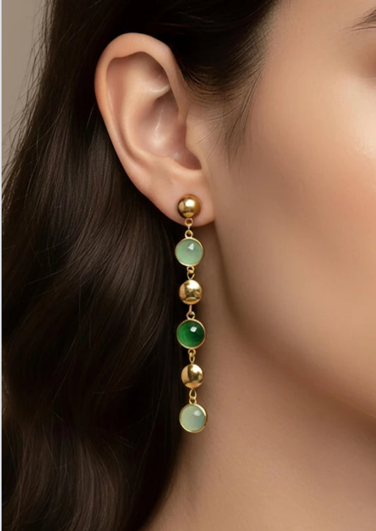 STONE DROP EARRINGS