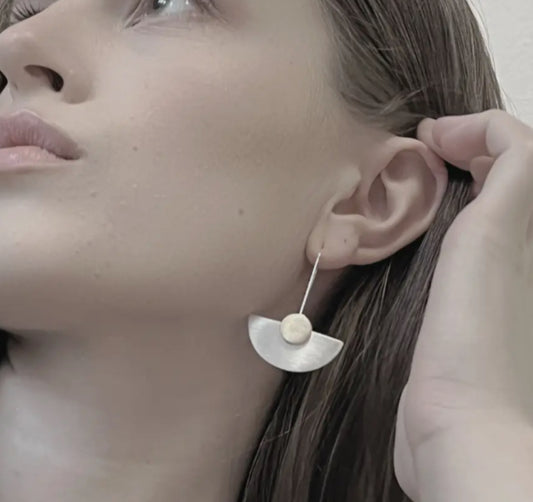 DNSK FAN HOOK EARRINGS