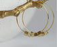 KAIKO - BRASS BEAD HOOP EARRINGS