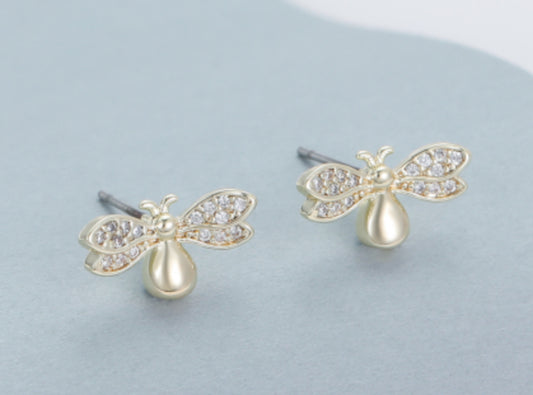 BEE STUDS - GOLD