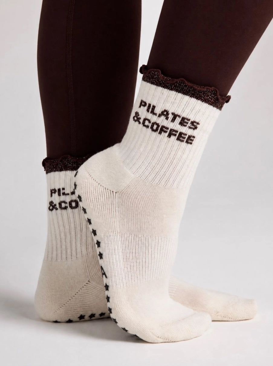 PILATES & COFFEE GRIP SOCKS
