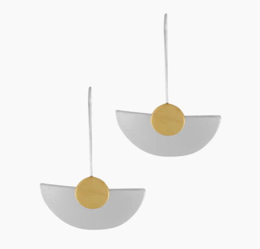 DNSK FAN HOOK EARRINGS