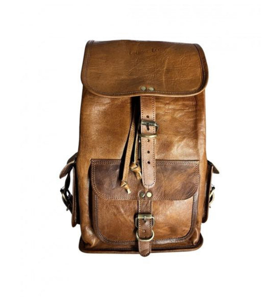 VINTAGE LEATHER SATCHEL STYLE BACKPACK