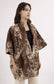 TOILE QUILTED KIMONO - FREE SIZE - BROWN