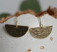 KAIKO - HALF MOON BRASS EARRINGS