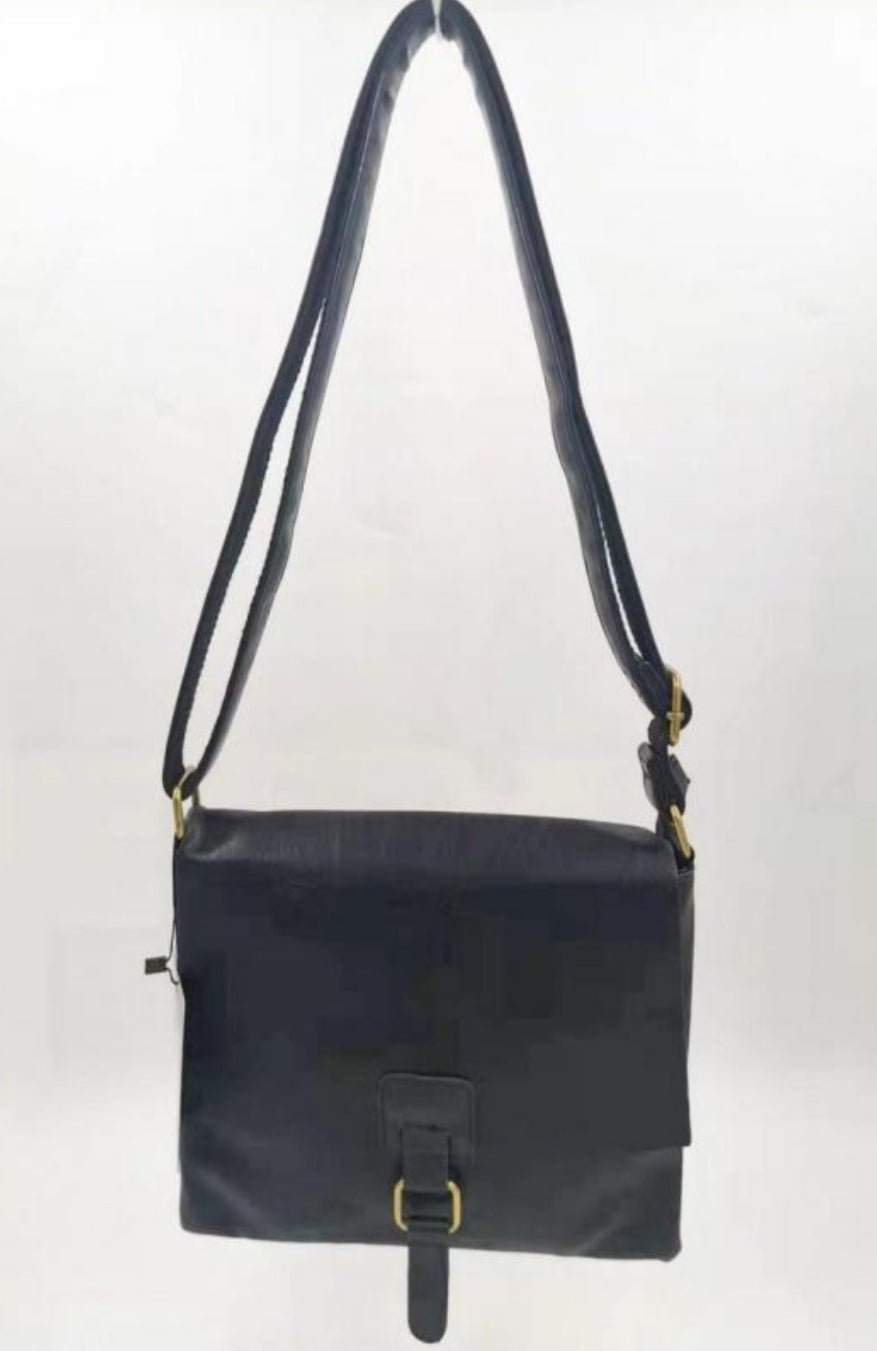 SATCHEL STYLE CROSSBODY BAG - BLACK