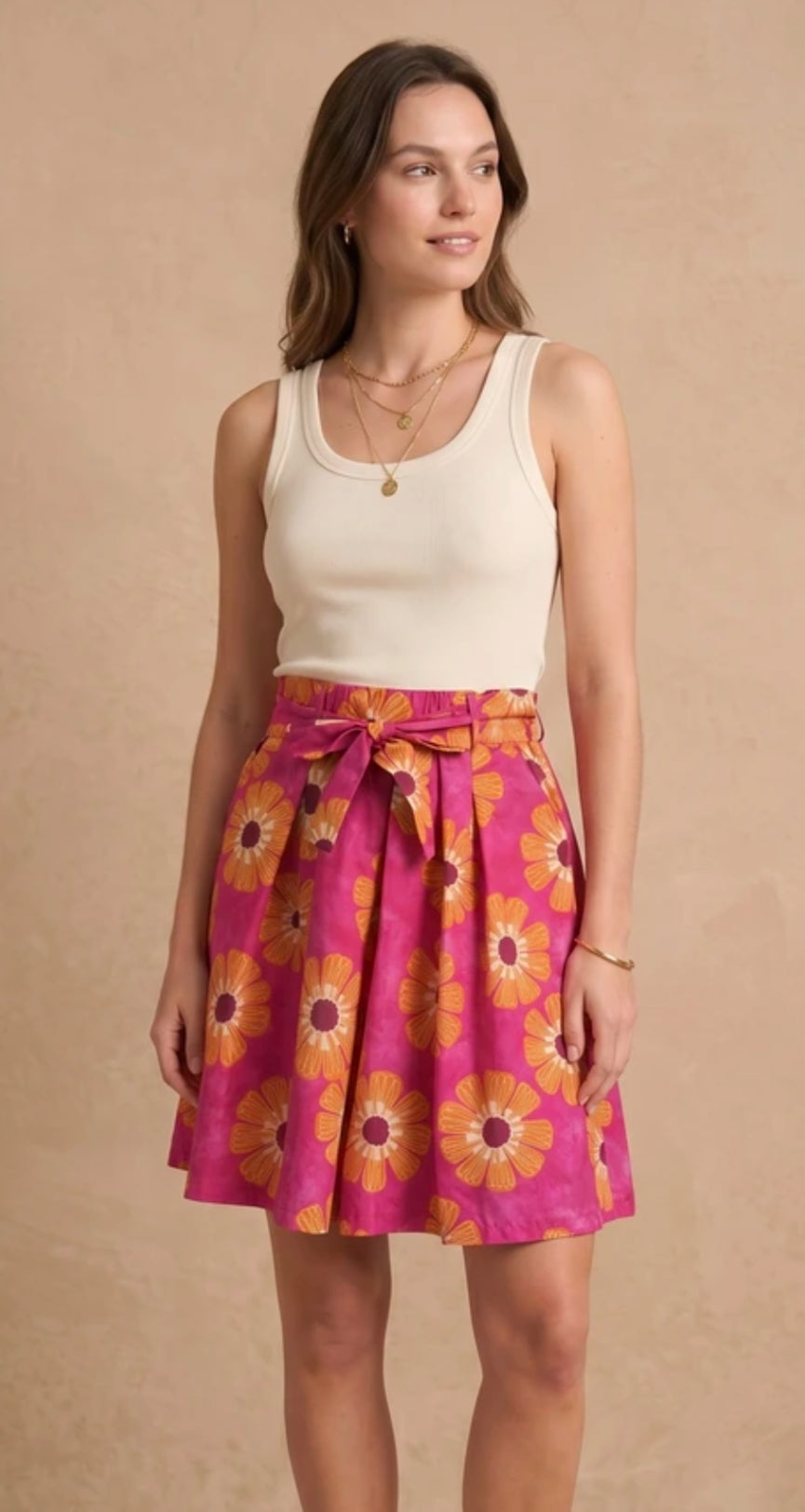 COTTON PRINT BERMUDA SHORTS - 10-16