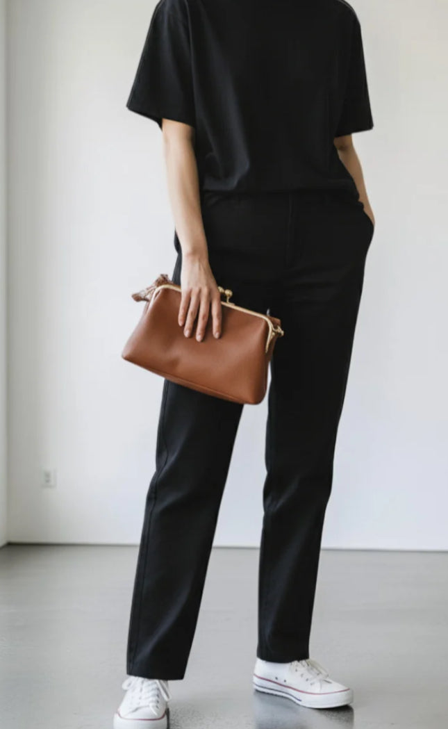 CLASP CROSSBODY - CAMEL