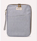 STRIPE TABLET POUCH - BLUE