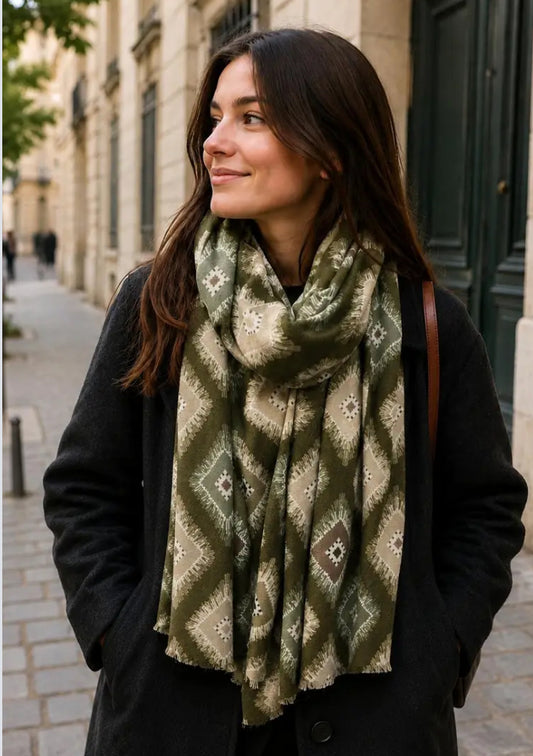 GEO PRINT SCARF