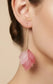 STATEMENT FLOWER EARRINGS - PINK