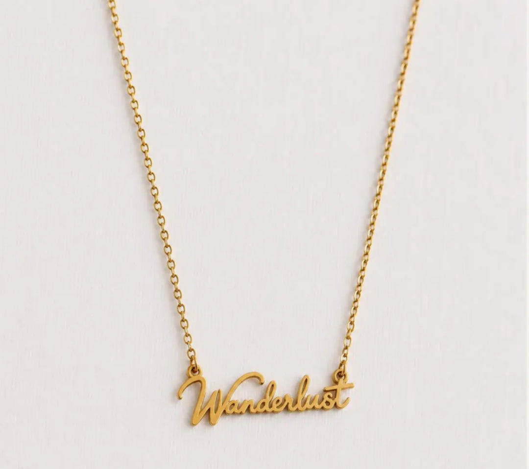 STAINLESS STEEL WANDERLUST NECKLACE