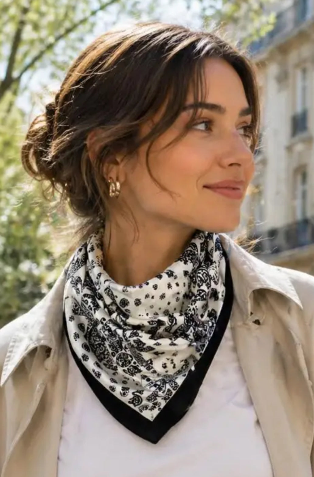 SATIN NECK SCARF