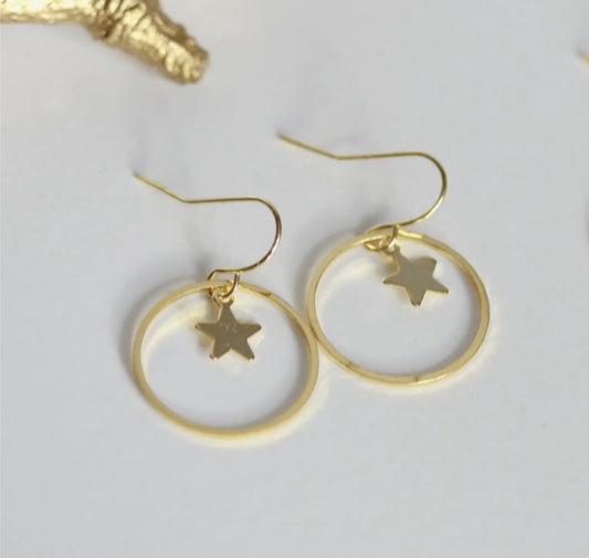 KAIKO - STAR CIRCLE EARRINGS